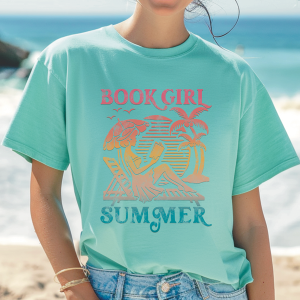 “Book Girl Summer” Vintage Style Tee