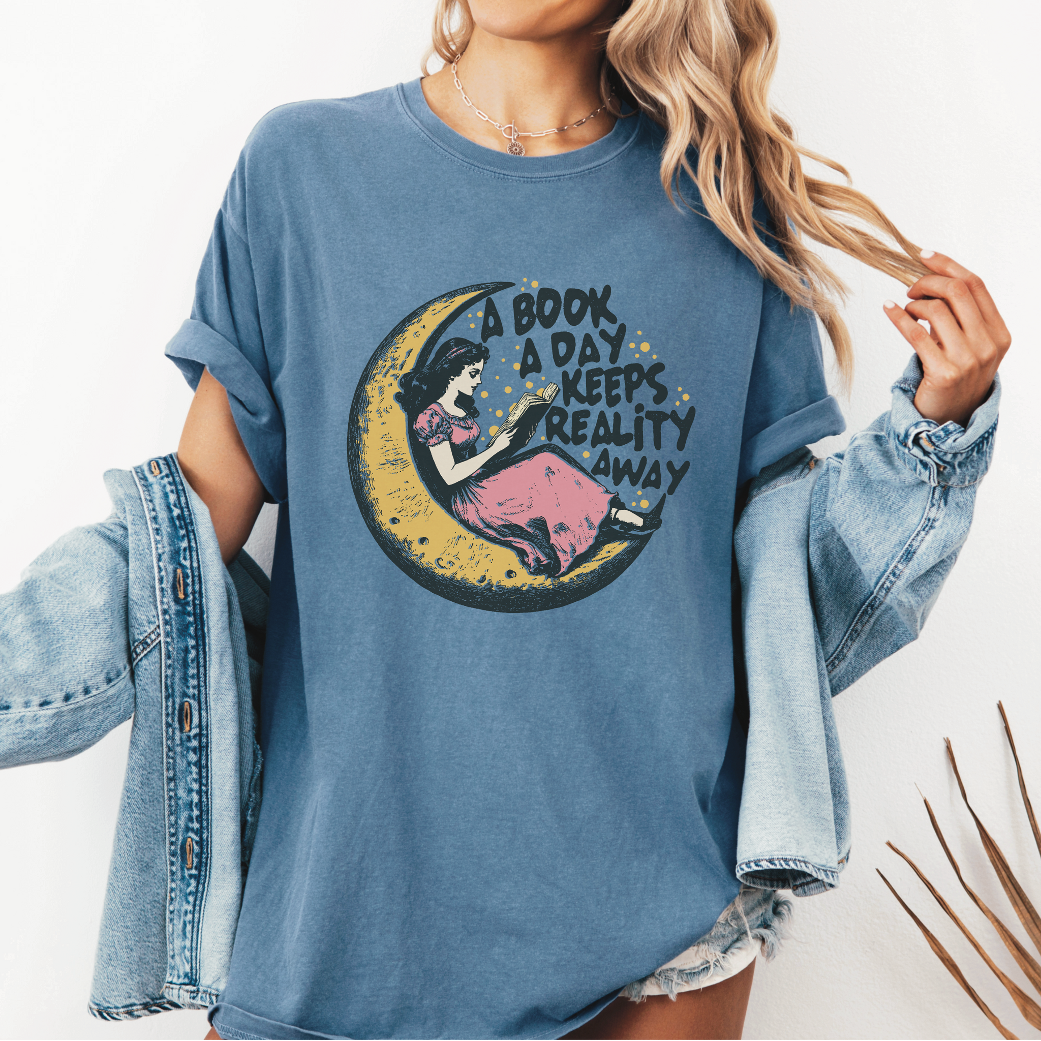“A Book a Day…” Vintage Style Tee