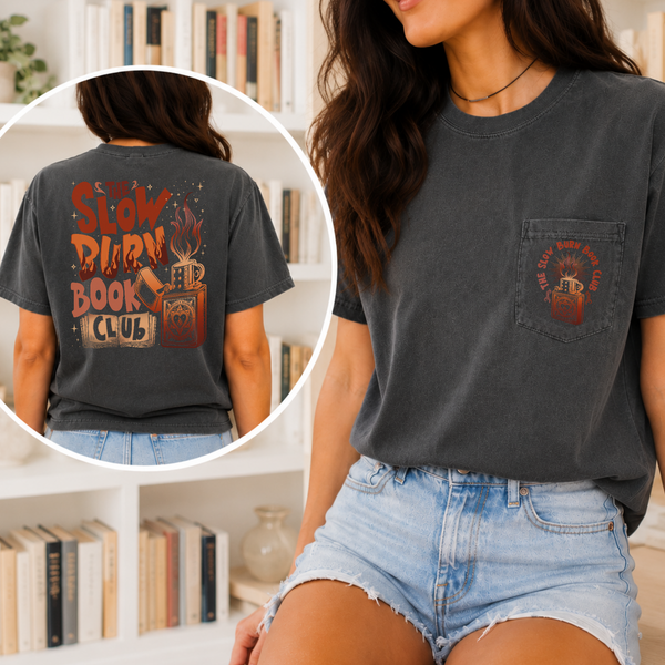 “Slow Burn Book Club” Vintage Style Tee