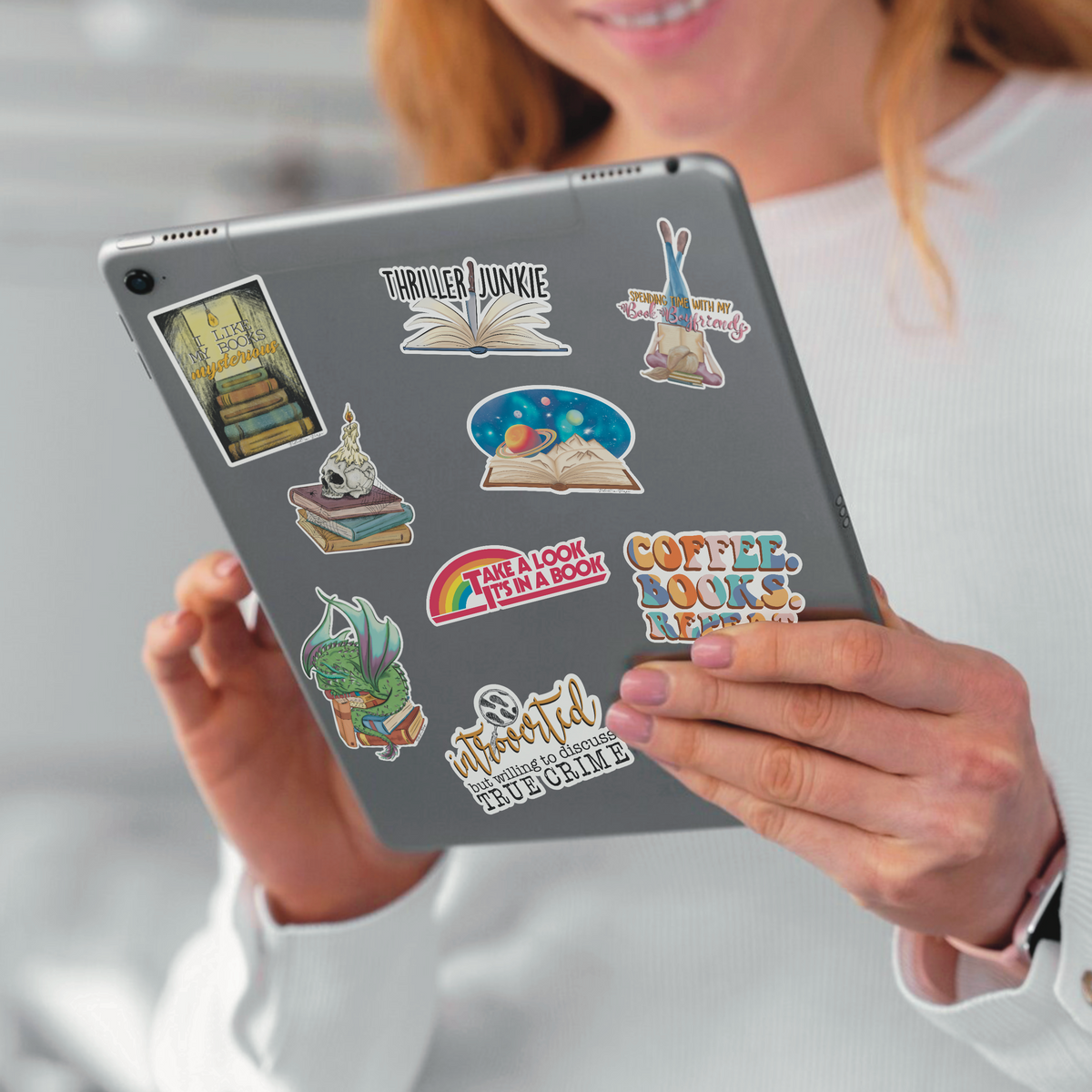 Inverse Sticker “I Have No Shelf Control” Bookish Sticker – Velvet in Verse