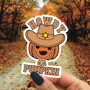 “Howdy Pumpkin” Sticker