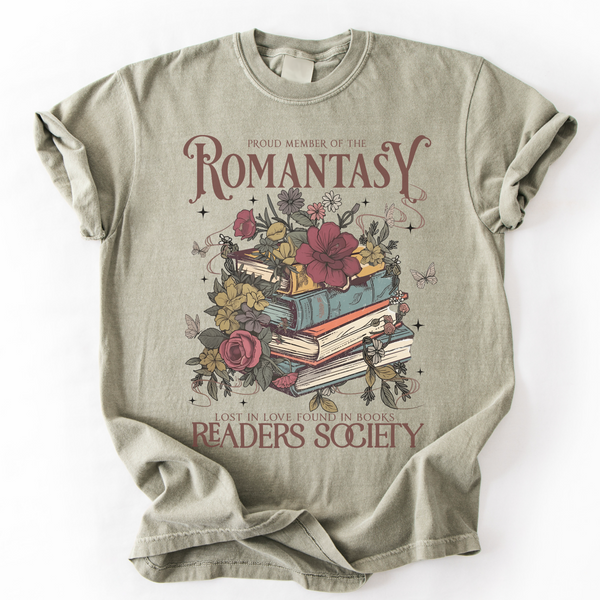 “Romantasy Readers Society” Wholesale Vintage Style Tee