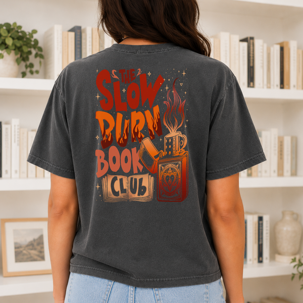 “Slow Burn Book Club” Vintage Style Tee