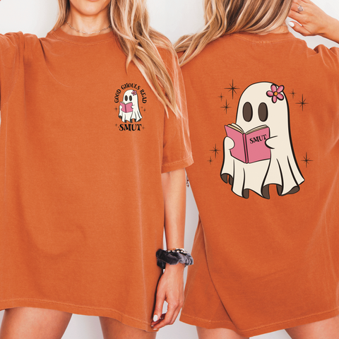 “Good Ghouls Read Smut” — Vintage Style Tee