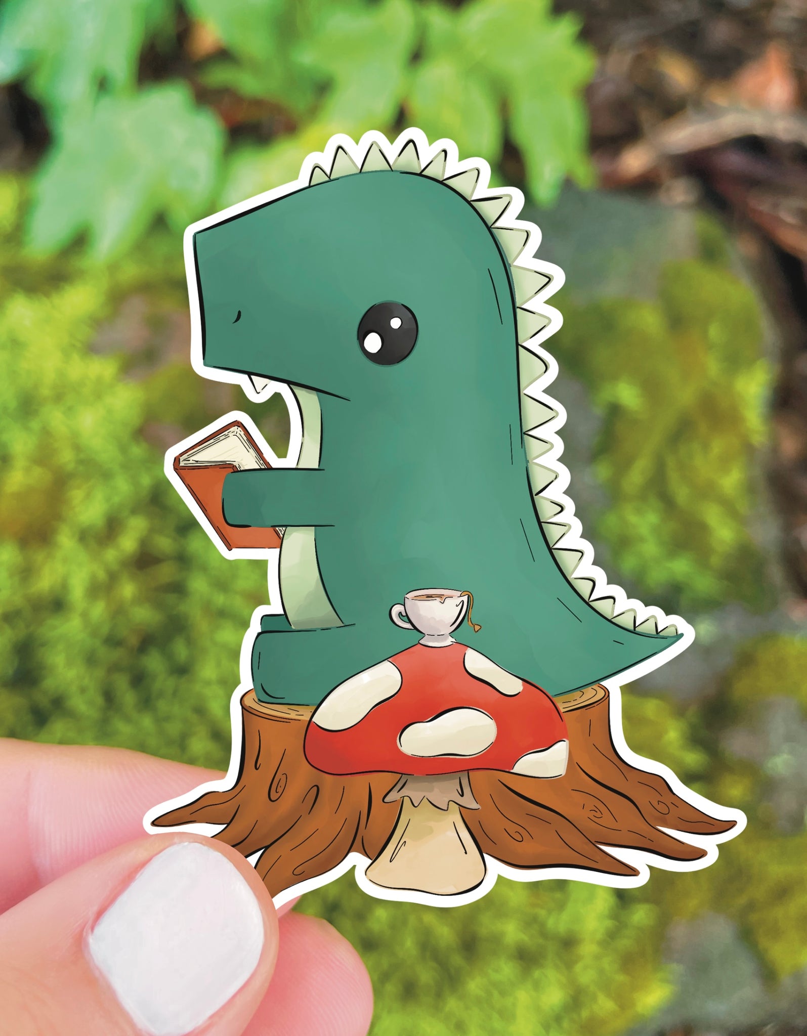 Cute Dinosaur' Sticker
